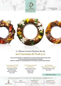 Cet hiver, les Couronnes de Noël de la Maison Laurent Duchêne se déclinent en 3 recettes aussi gourmandes que raffinées